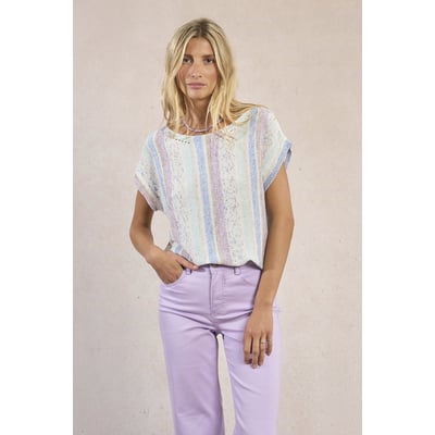 T-shirt en maille, rayé multicolore MOLLY BRACKEN