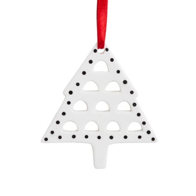 Suspension décoratif sapin de noël en grès H9 SIA DECO