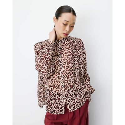 Blusa con estampado de leopardo, ALMIRA GRACE & MILA