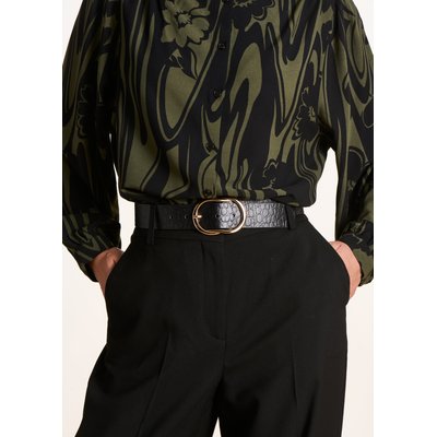 Ceinture pantalon en cuir effet python LA FEE MARABOUTEE