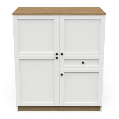 Colonne 4 portes et 1 tiroir L120,2 cm - COTTAGE CALICOSY
