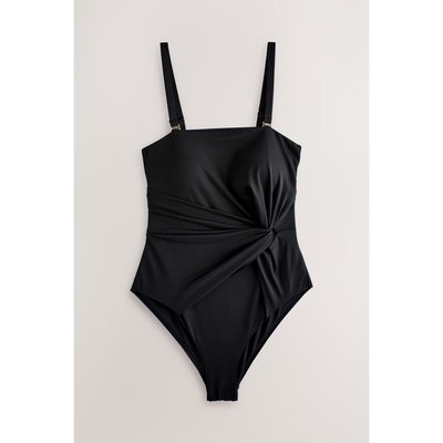 Maillot de bain bandeau gainant à torsade NEXT