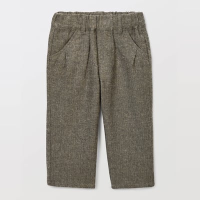 Pantalon taille élastique imprimé contenant du coton BOUT'CHOU