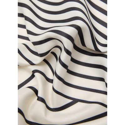 Foulard imprimé à rayures géométrique MANGO