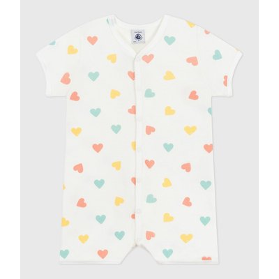 Kurzer Jumpsuit "Herzen", Baumwolle PETIT BATEAU