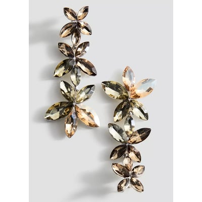 Boucles d'oreilles pendantes fleur MANGO