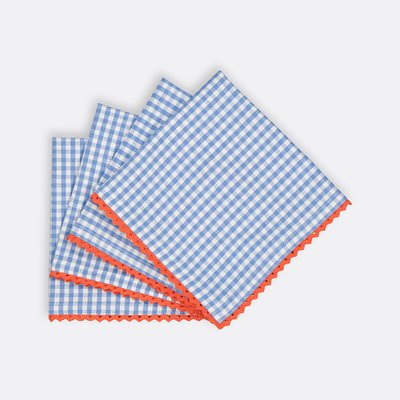 Lot de 4 serviettes de table coton/lin Trattoria LA REDOUTE INTERIEURS