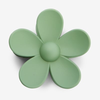 Pince à cheveux fleur verte BALABOOSTE