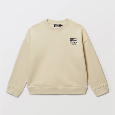 Sweat col rond imprimé en coton BIO GOTS MONOPRIX