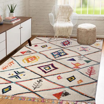 Tapis berbère tissé motifs tribaux BERBAL C UN AMOUR DE TAPIS