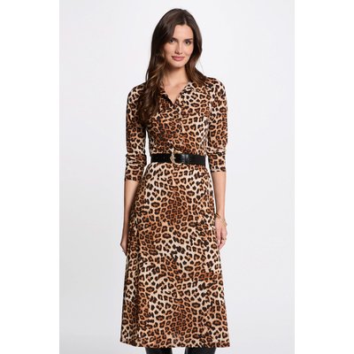 Robe courte droite imprimée MORGAN