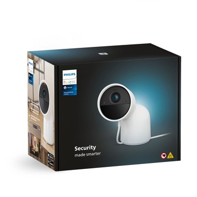 Caméra de surveillance HUE SECURE avec support bureau blanche PHILIPS