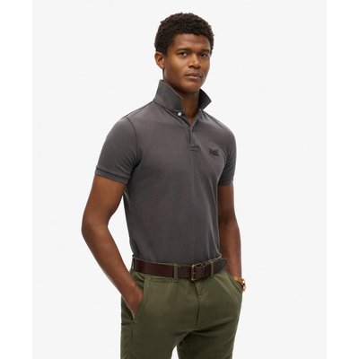 Polo en piqué délavé Vintage en coton bio SUPERDRY