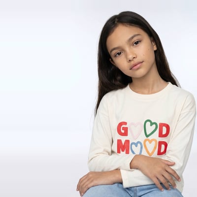 T-shirt à inscription en coton BIO GOTS MONOPRIX