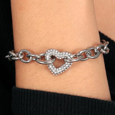 Bracelet en acier et cristal INCONTRI MORELLATO