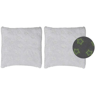 Coussin avec étoiles phosphorescentes 40 cm (Lot de 2) CMP