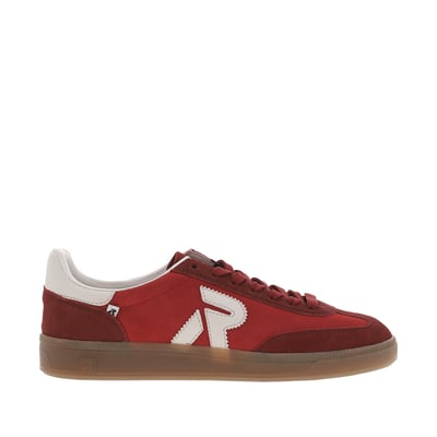 Tennis en cuir noires avec empiècement motif léopard brillant RIEKER