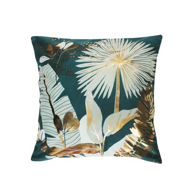 Housse de Coussin Collection Feuilles de prusseor DOUCEUR D'INTÉRIEUR