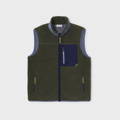 Veste sherpa zippée sans manches BILLYBELT