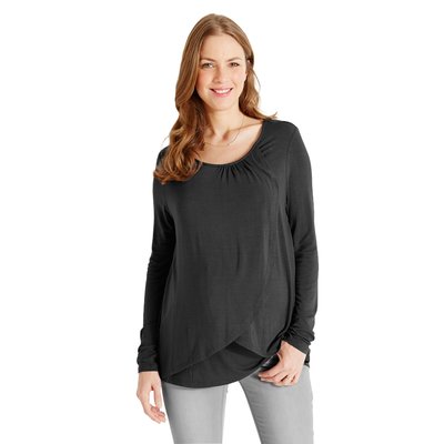 T-shirt croisé grossesse et allaitement VERTBAUDET
