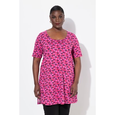 T-shirt long motif à fleurs ULLA POPKEN