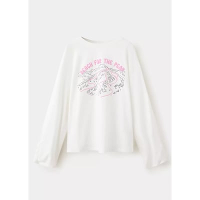 T-shirt 100 % coton imprimé MANGO KIDS