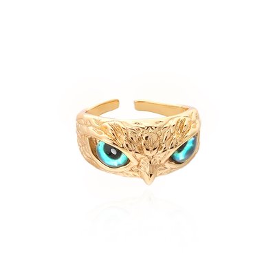Bague yeux d'oiseau avec zircons SELIM HIPANEMA
