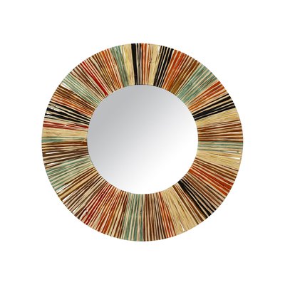 Miroir en raphia coloré, JOLO NOW'S HOME