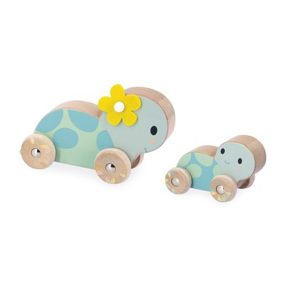 Set De 2 Tortues Roulantes En Bois JANOD