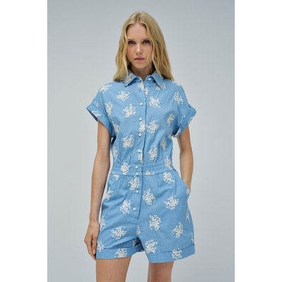 COMBINAISON COURTE EN JEAN AVEC BRODERIE SALSA JEANS