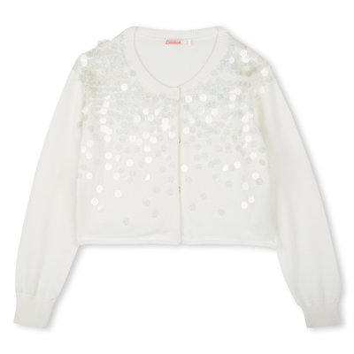 Cardigan en coton orné de sequins BILLIEBLUSH