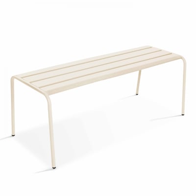 Banquette de jardin en acier thermolaqué, PALAVAS OVIALA