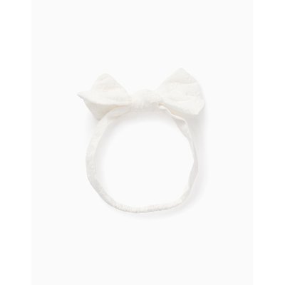 Bandeau à Cheveux avec Broderie Florale avec Nœud ZIPPY
