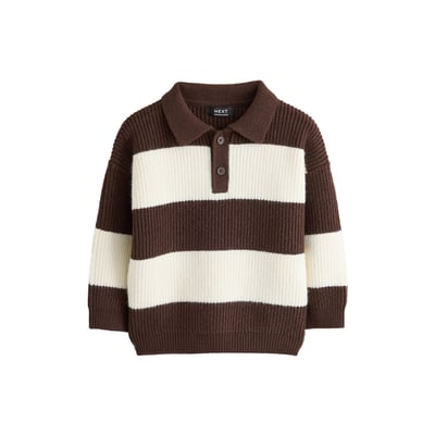 Polo de rugby rayé en maille NEXT