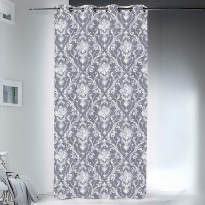 Rideau obscurcissant œillets motif grandes fleurs baroques LINDER