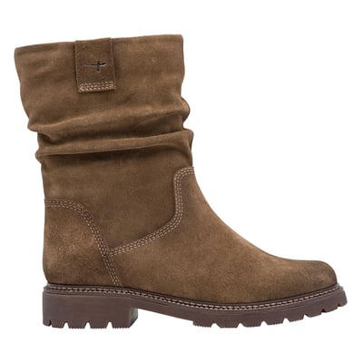 Botas de meio cano, em pele de camurça TAMARIS