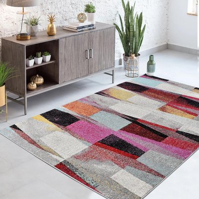 Tapis salon et chambre tissé motif ethnique ELYZA UN AMOUR DE TAPIS