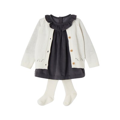 Robe et Cardigan naissance HYGGE VERTBAUDET