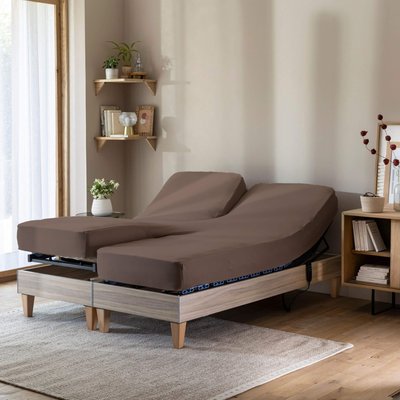 Drap housse jersey TPR pour sommier articulé TERRE DE NUIT