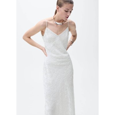 Robe jacquard floral MANGO