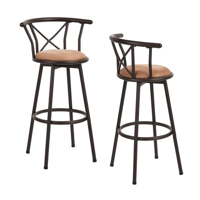 Lot de 2 tabourets de bar rotatif industriel,Hailey 29 MEUBLES COSY