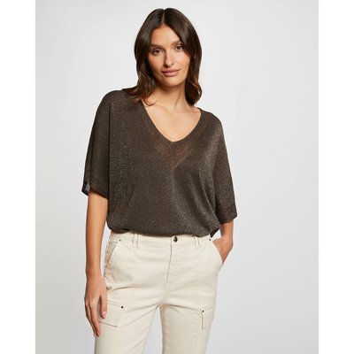 Fine Knit Jumper with V-Neck MORGAN
