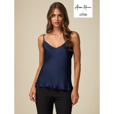 Top réalisé en satin fluide 100 % viscose OLTRE