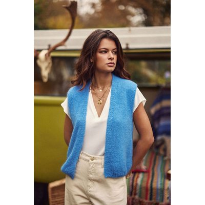 Gilet en tricot col V sans manches MARVIA LA PETITE ETOILE