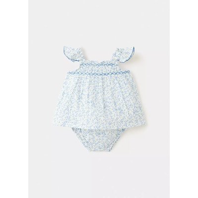 Robe et culotte à fleurs MANGO BABY