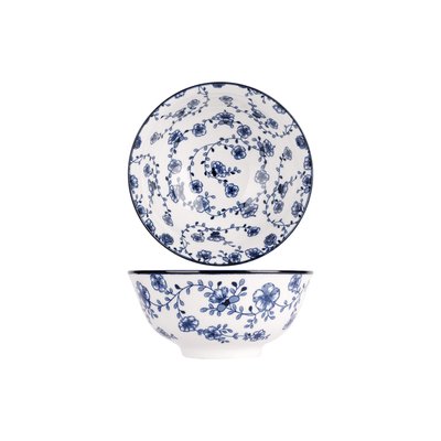 Lot de 4 Bols à soupe en porcelaine, FLOR AZUL COSY&TRENDY