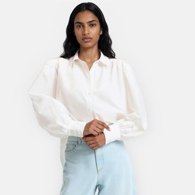 Chemise manches longues bouffantes LA REDOUTE COLLECTIONS