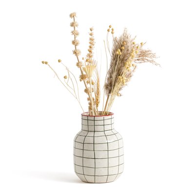 Neios 14.4cm High Checked Ceramic Vase LA REDOUTE INTERIEURS