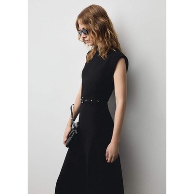 Robe asymétrique ceinture MANGO