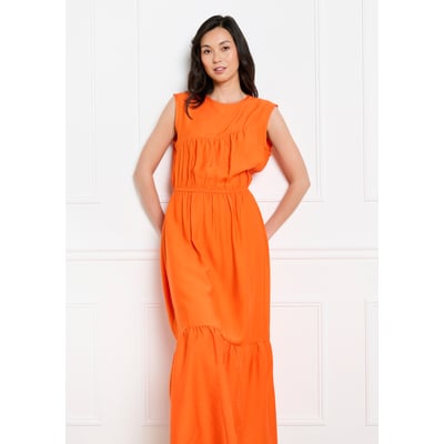 Robe midi fluide sans manches LOLALIZA
